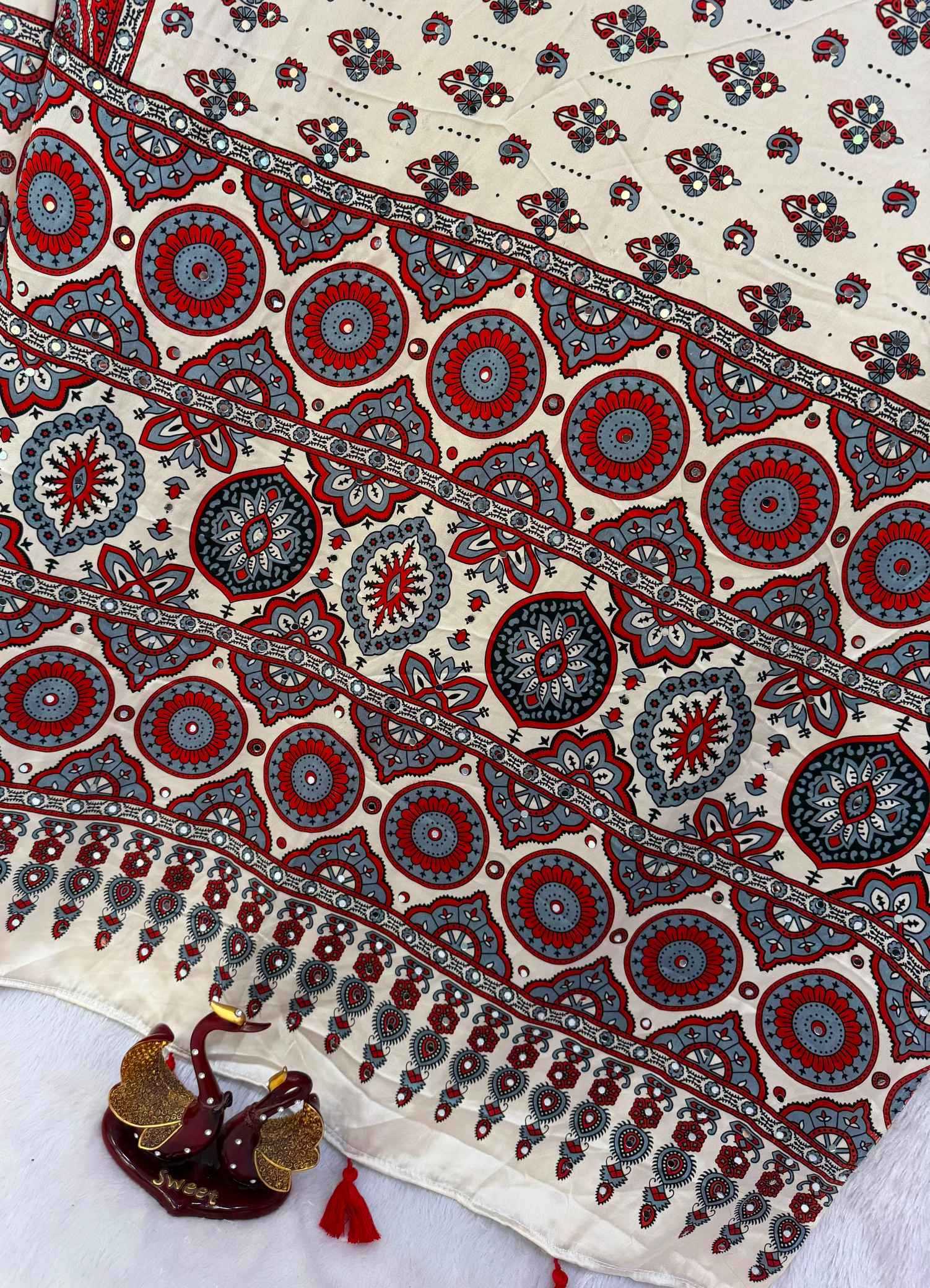 Japan Sartin Printed Saree