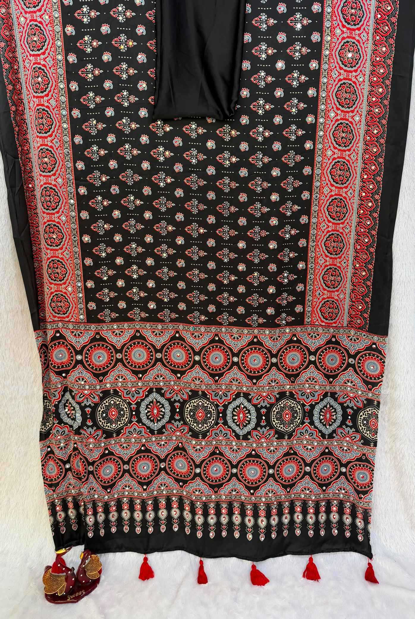 Japan Sartin Printed Saree