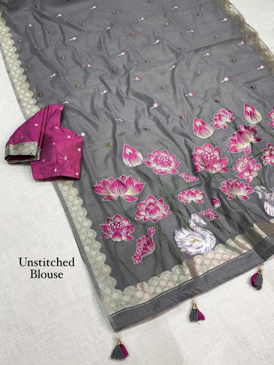 Gulab Pure Cotton Designer Saree