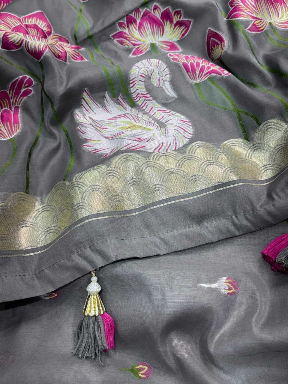 Gulab Pure Cotton Designer Saree