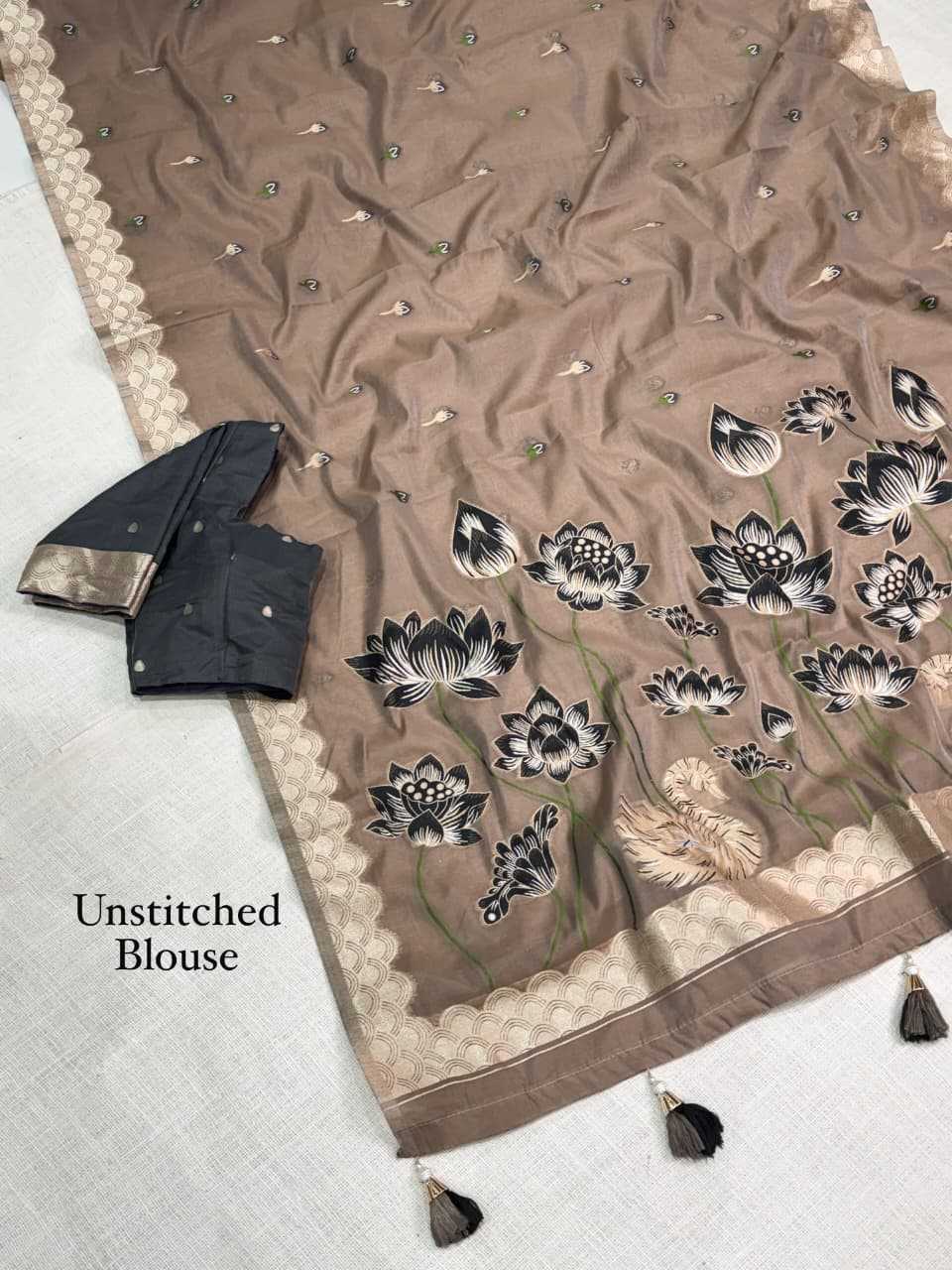 Gulab Pure Cotton Designer Saree