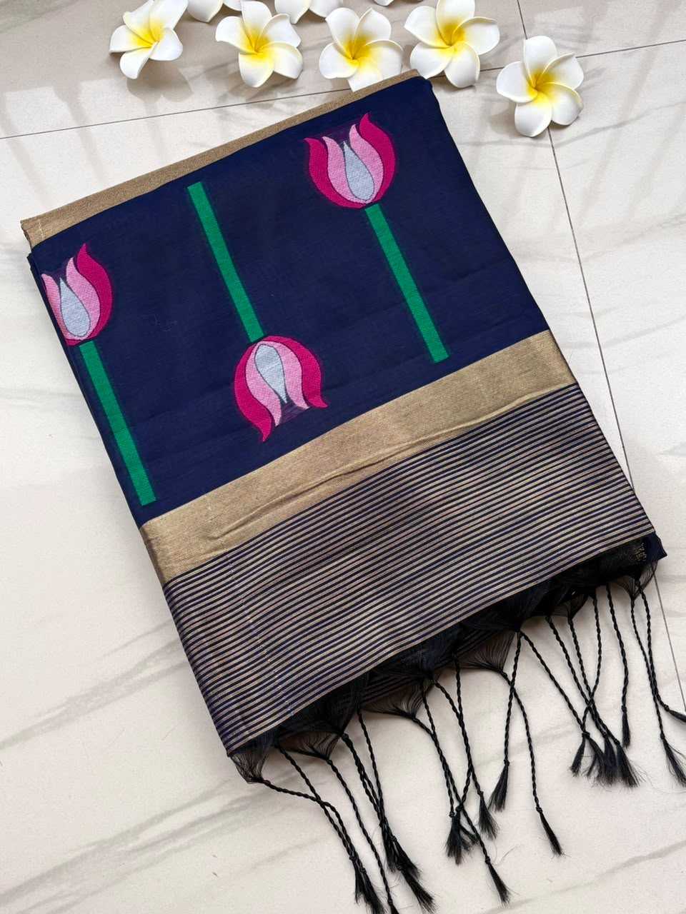 Meher Cotton Zari Border Saree