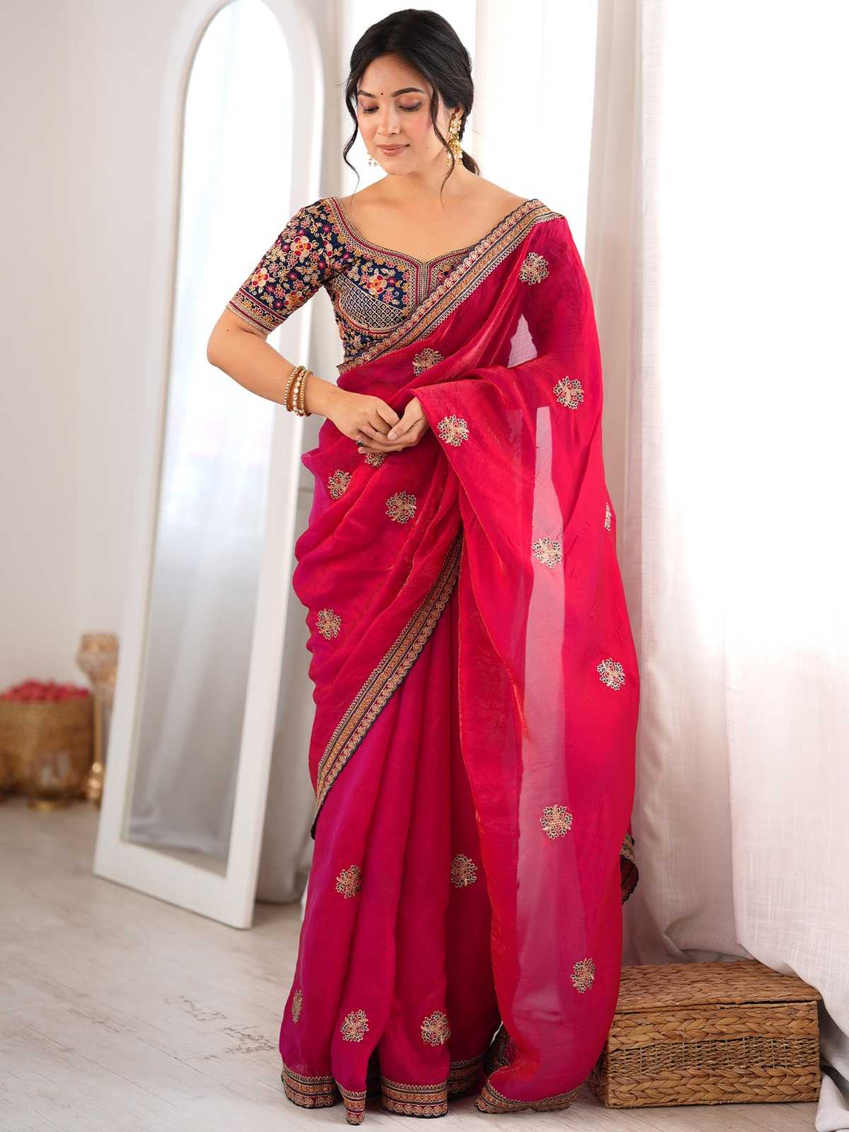 Satin Designer Saree
