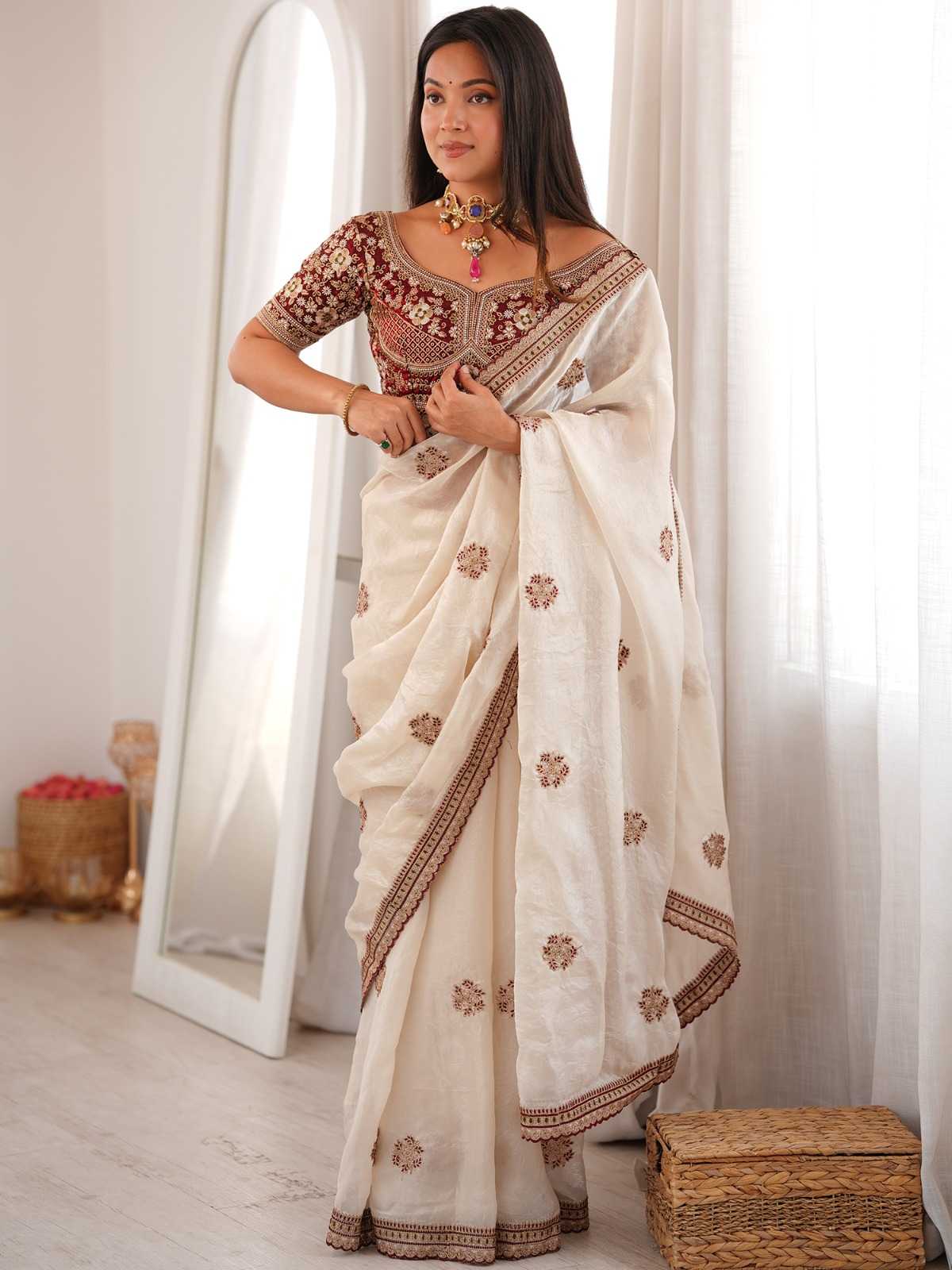 Satin Designer Saree