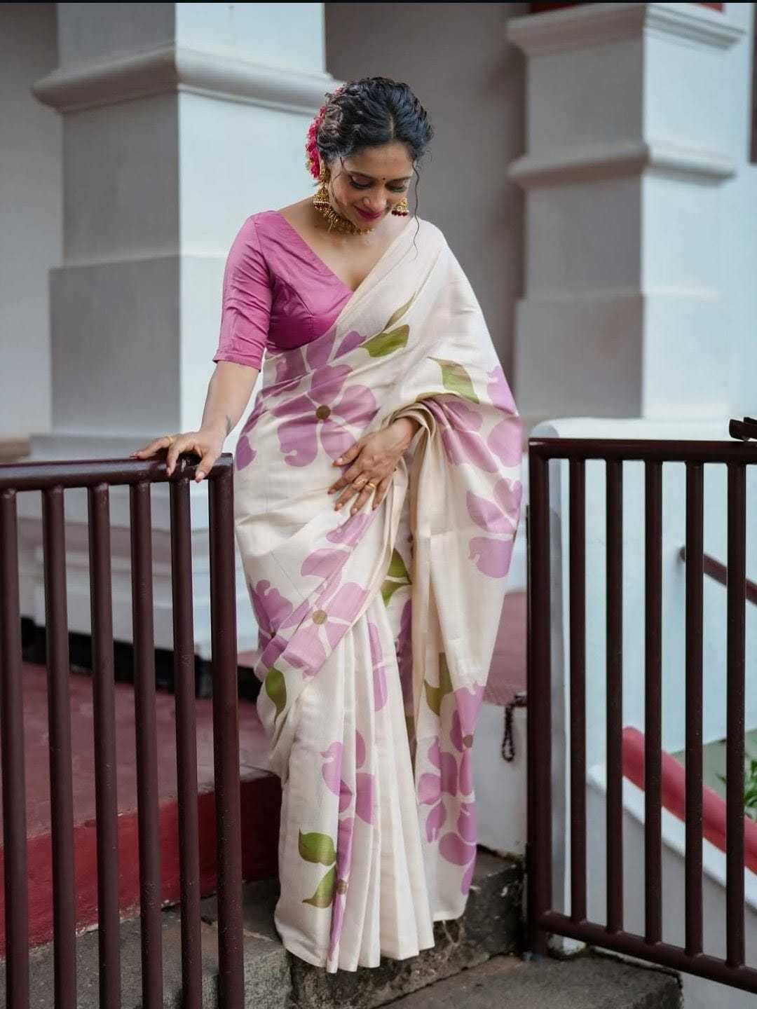 Tissue Silk Linen Saree
