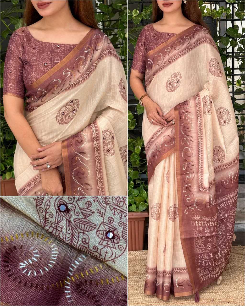 Teju Silk Cotton Printed Saree