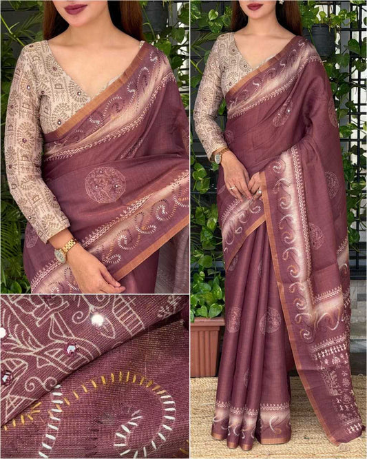 Soft Cotton Silk Designer Saree