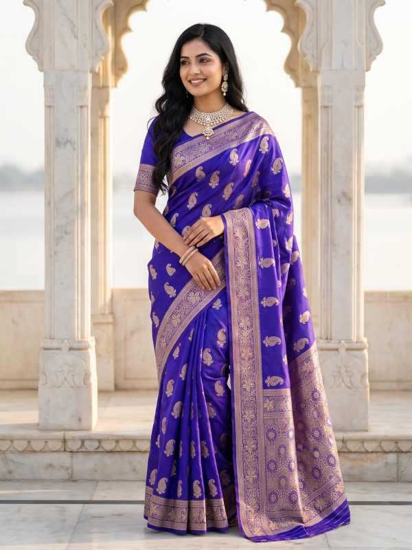 Zari Cotton Jacquard Saree
