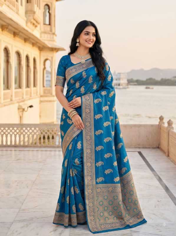 Zari Cotton Jacquard Saree