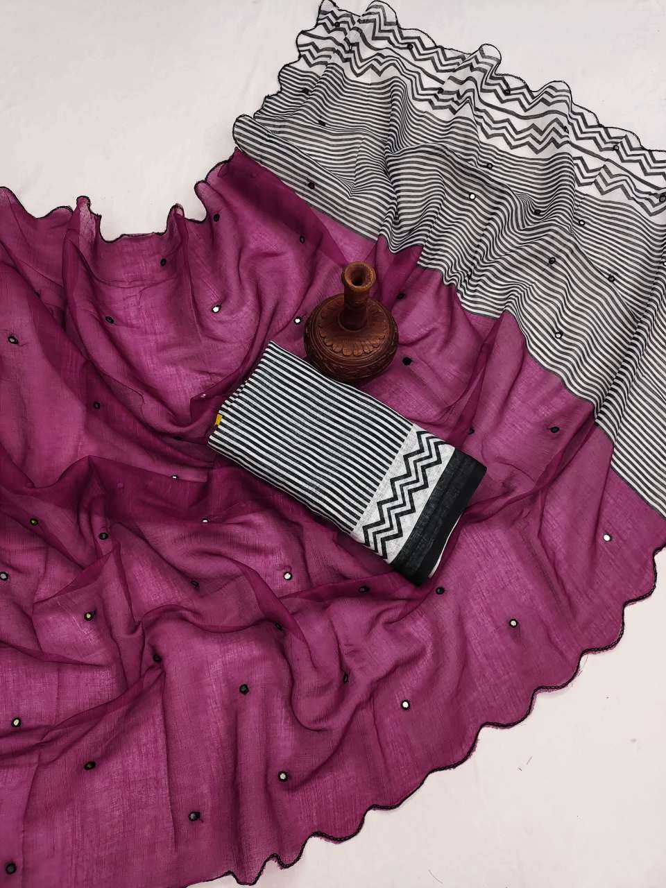 Cotton Linen Saree
