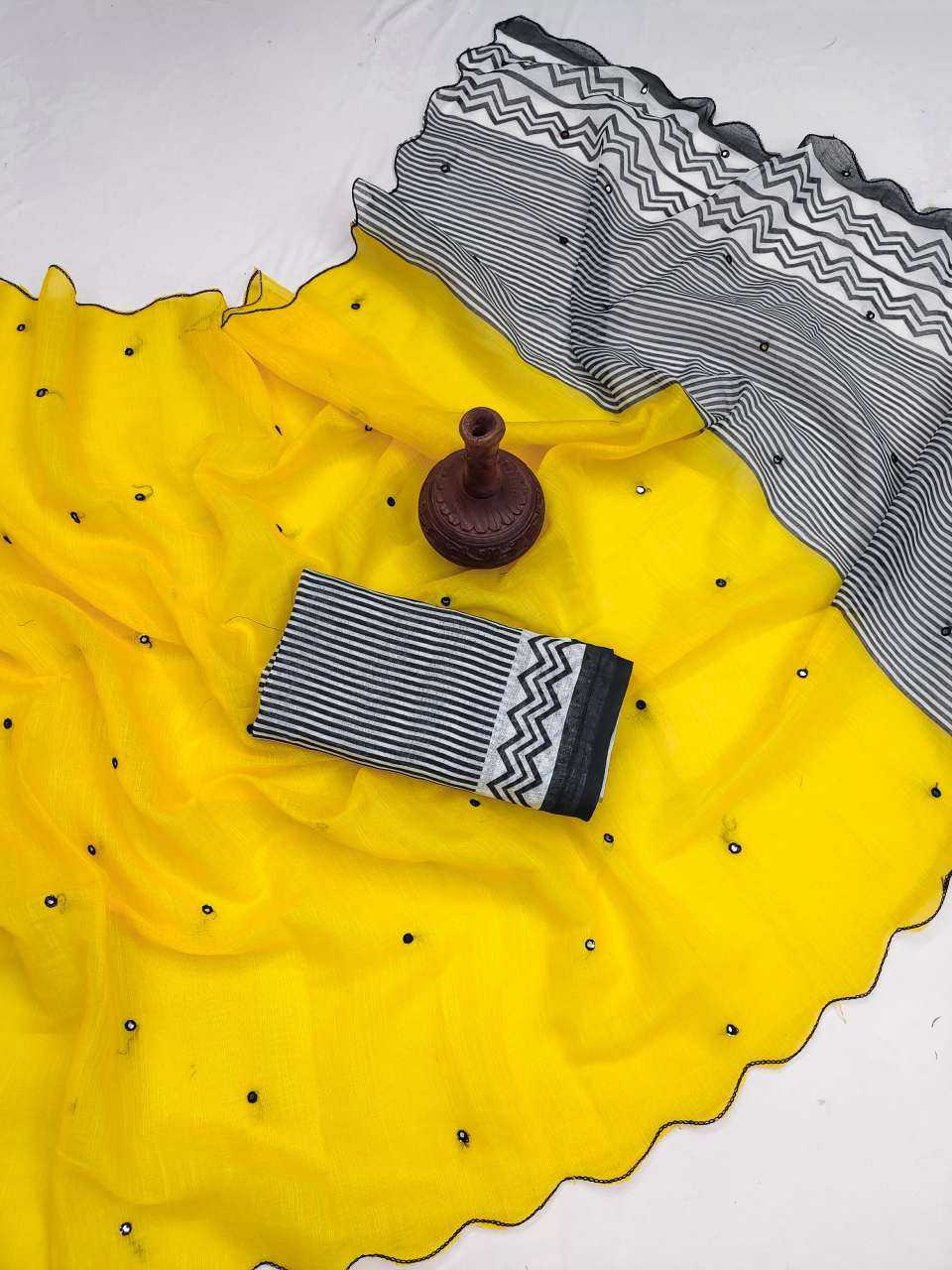 Cotton Linen Saree