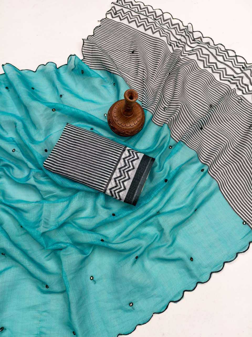 Cotton Linen Saree