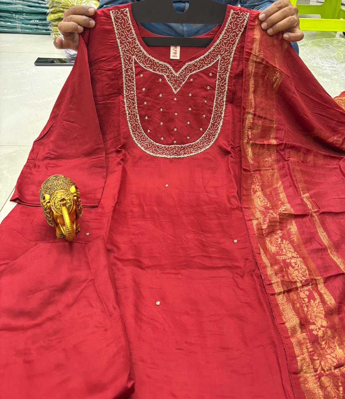 Gajji Silk Designer Kurti