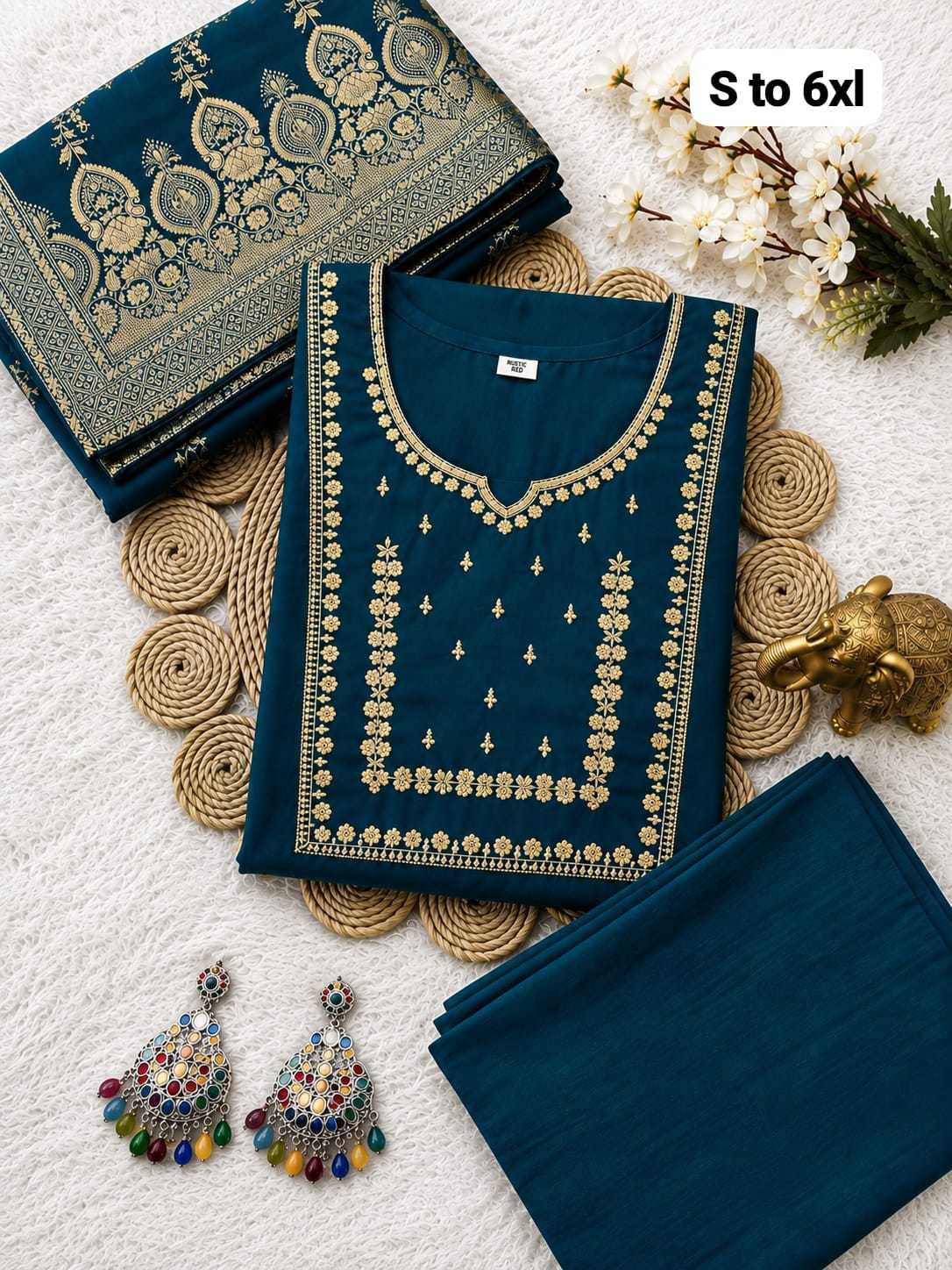 Aashraya Heavy Roman Silk Designer Kurti