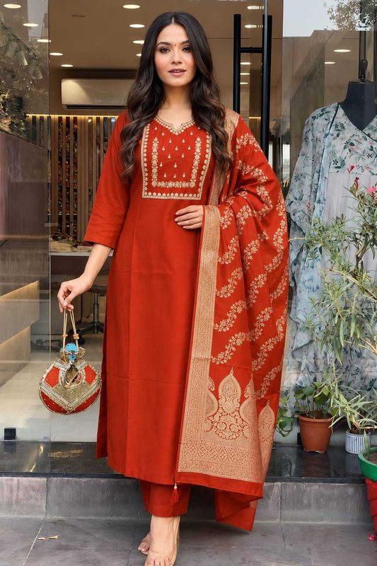 Aashraya Heavy Roman Silk Designer Kurti