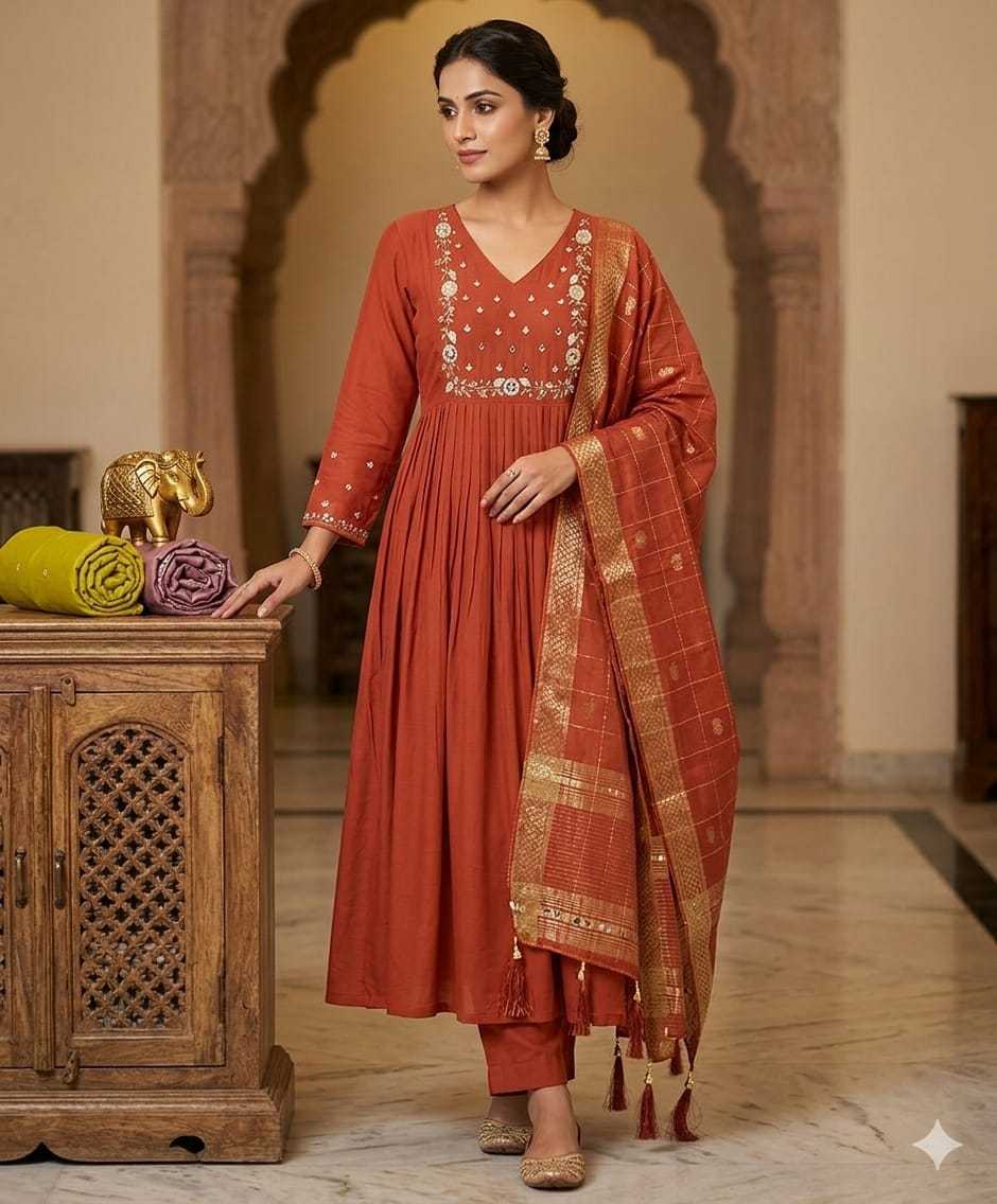 Chanderi Soft Designer Kurti
