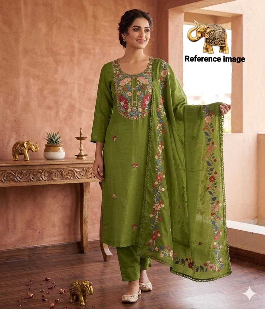 Ekta Chanderi Cotton Festive Kurti