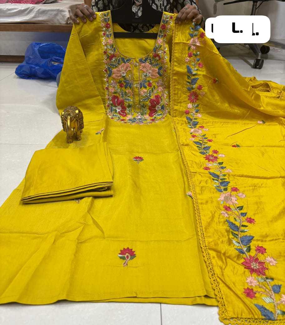 Ekta Chanderi Cotton Festive Kurti
