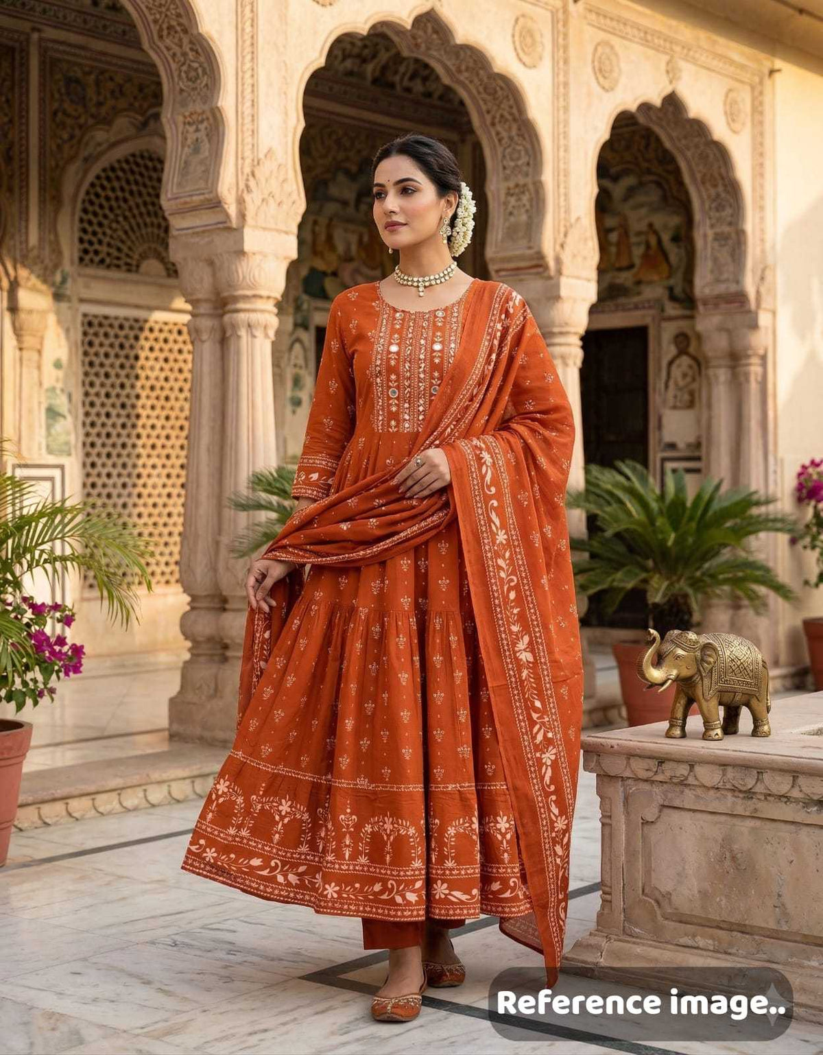 Eshmika Cotton Anarkali Kurti