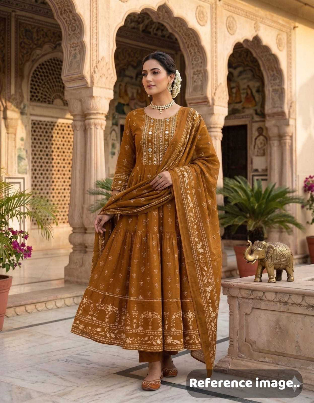 Eshmika Cotton Anarkali Kurti