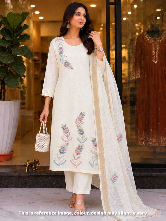 Freshta Chanderi Cotton Ladies Suit