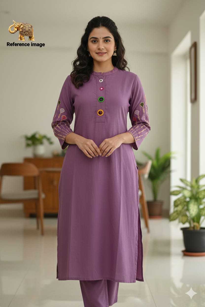 Haimika Heavy Roman Silk Mirror Work Kurti