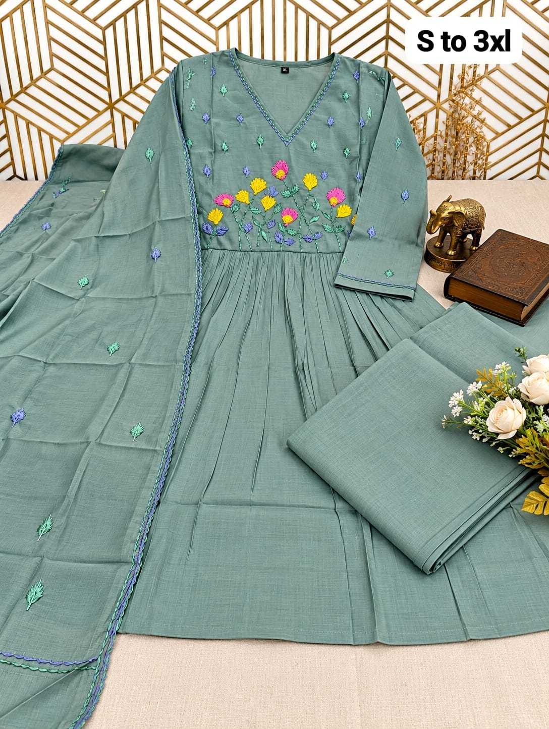 Hiral Chanderi Soft Embroidery Suit