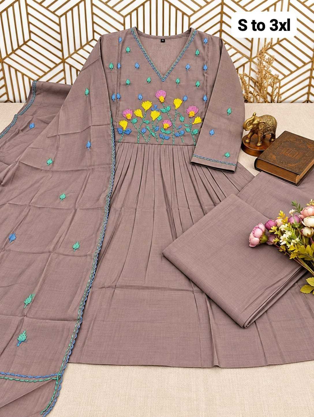 Hiral Chanderi Soft Embroidery Suit