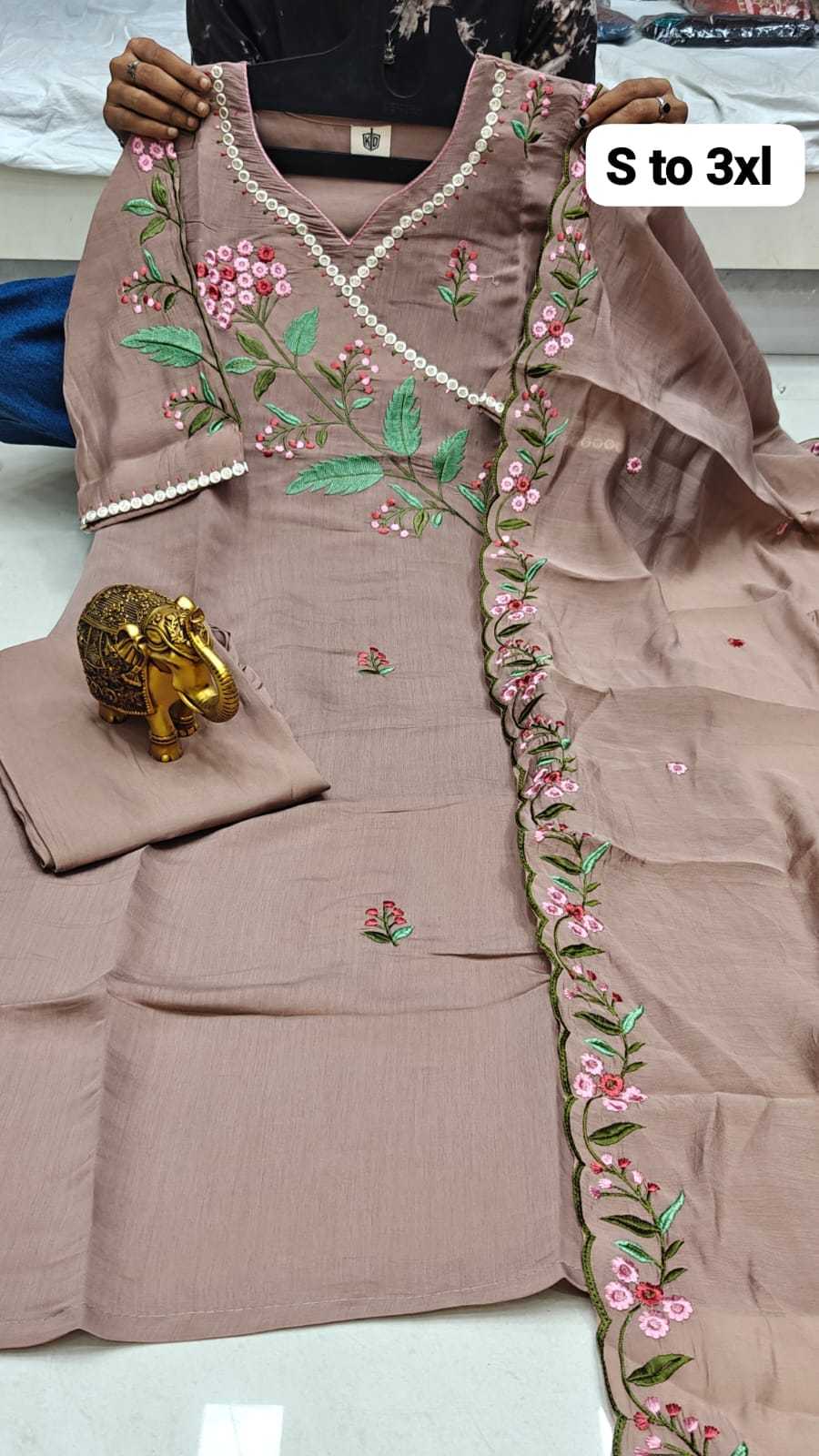 Ikshita Chanderi Soft Designer Kurti