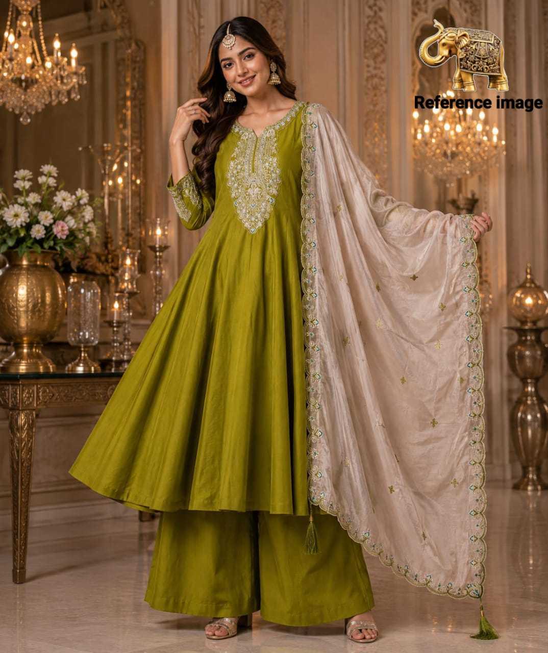 Kashish Heavy Roman Silk Designer Kurti