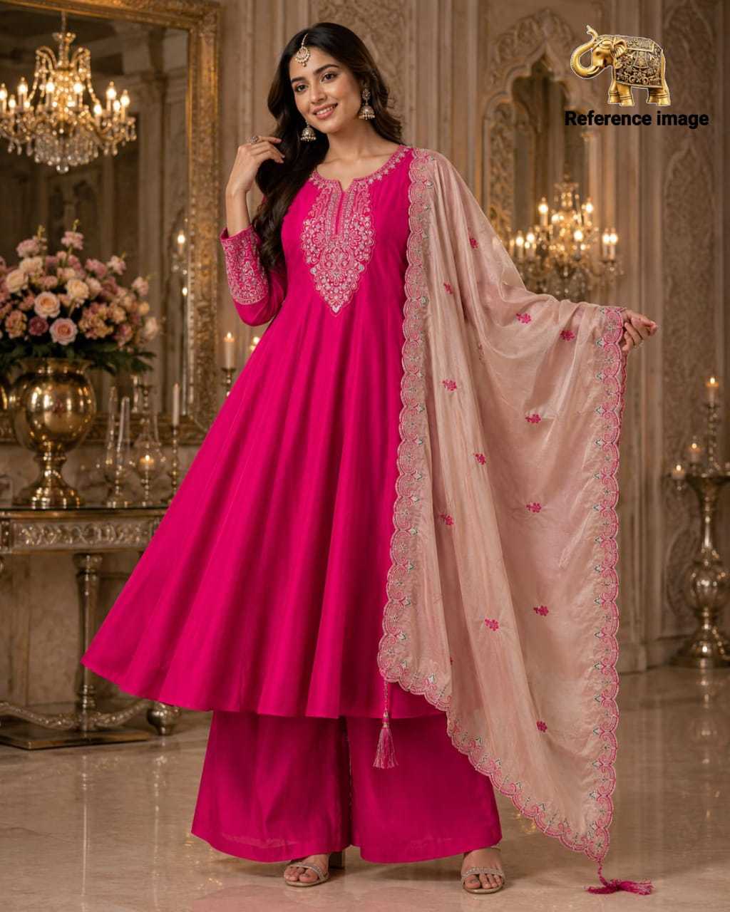 Kashish Heavy Roman Silk Designer Kurti