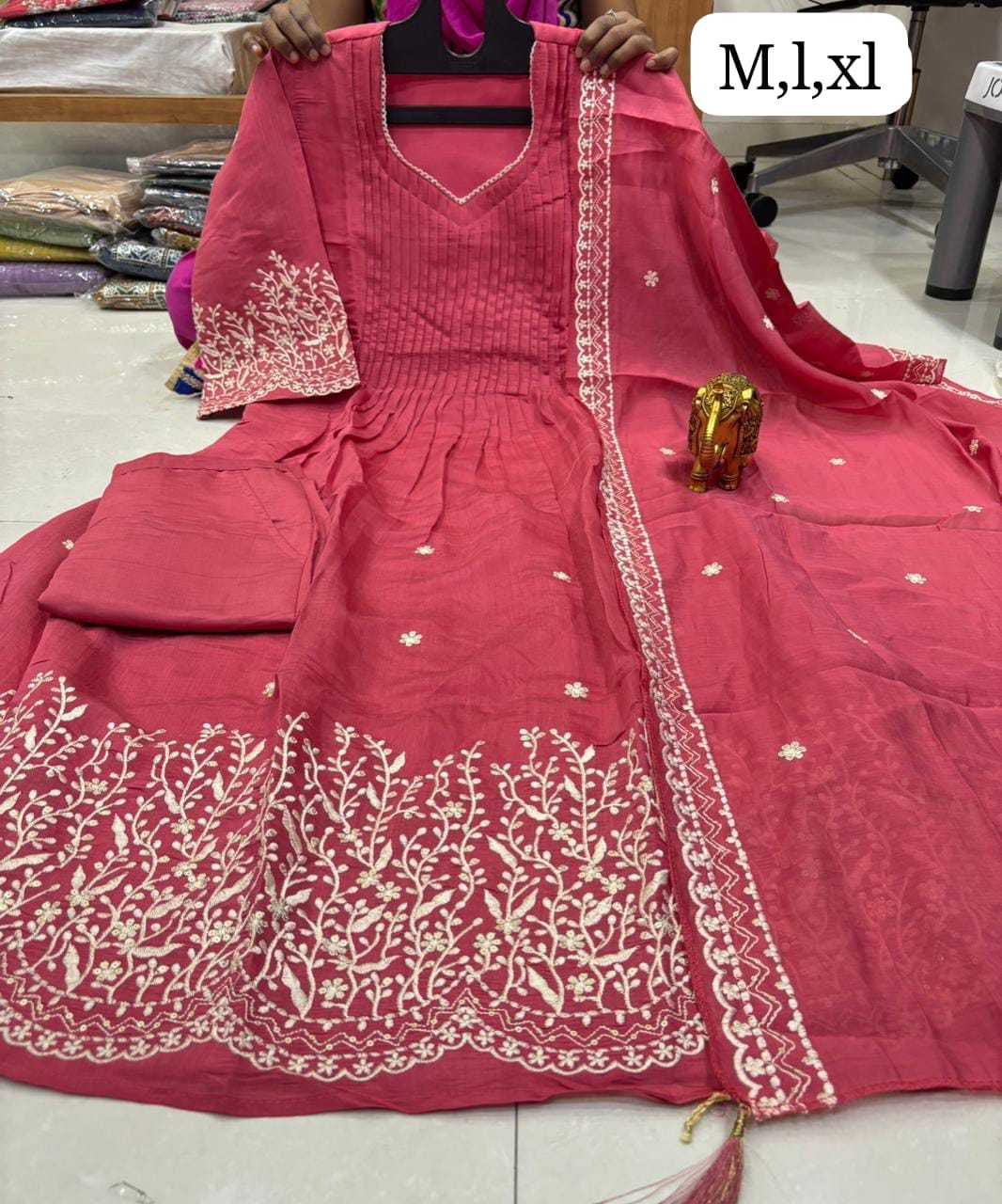 Lakshita Chanderi Soft Designer Kurti