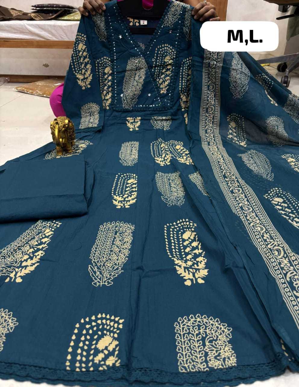 Lalitya Cotton Anarkali Kurti
