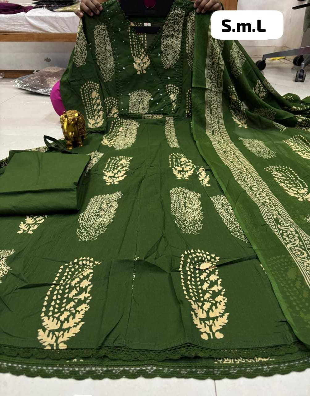 Lalitya Cotton Anarkali Kurti