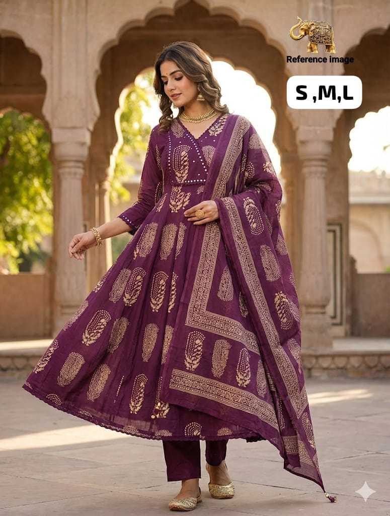 Lalitya Cotton Anarkali Kurti
