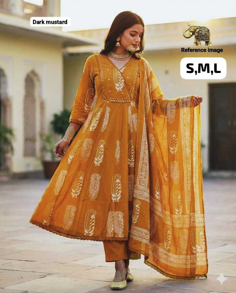 Lalitya Cotton Anarkali Kurti