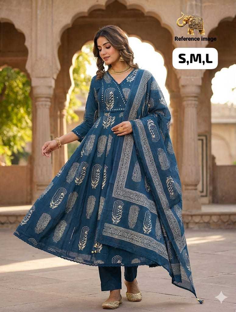 Lalitya Cotton Anarkali Kurti