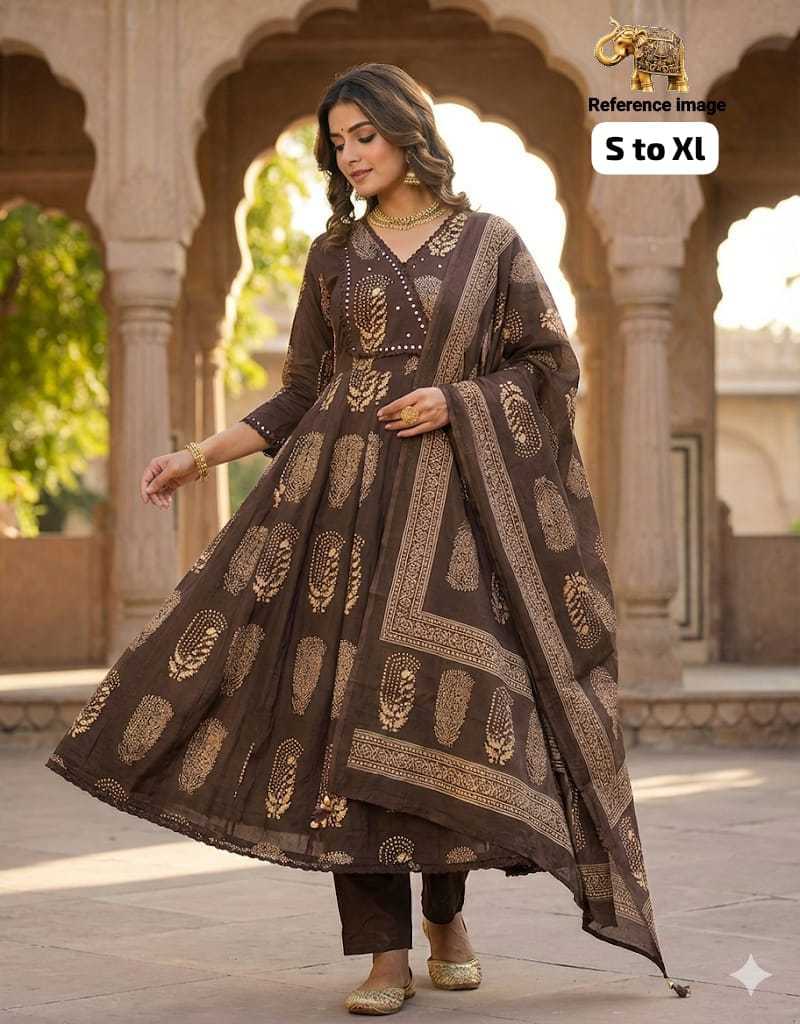 Lalitya Cotton Anarkali Kurti