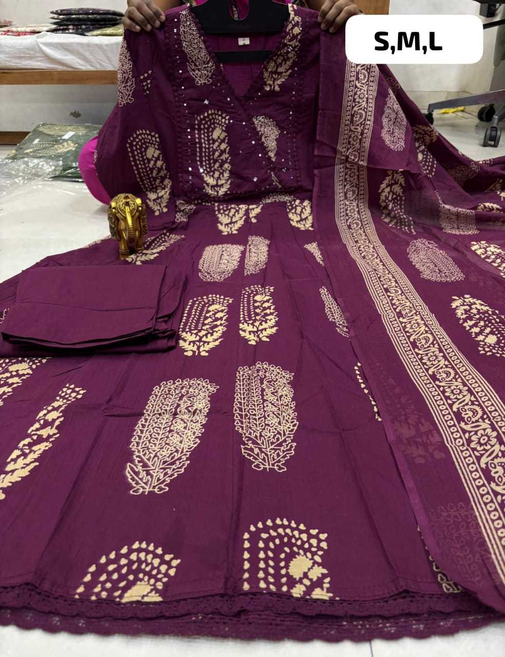 Lalitya Cotton Anarkali Kurti