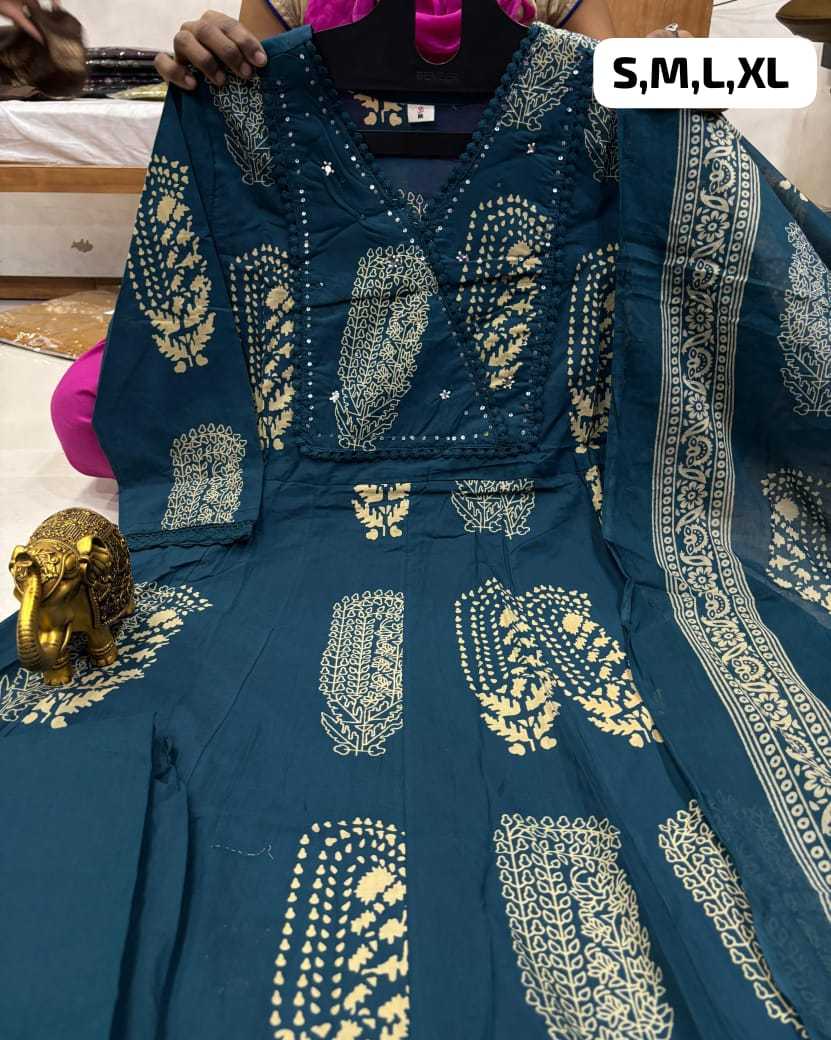 Lalitya Cotton Anarkali Kurti