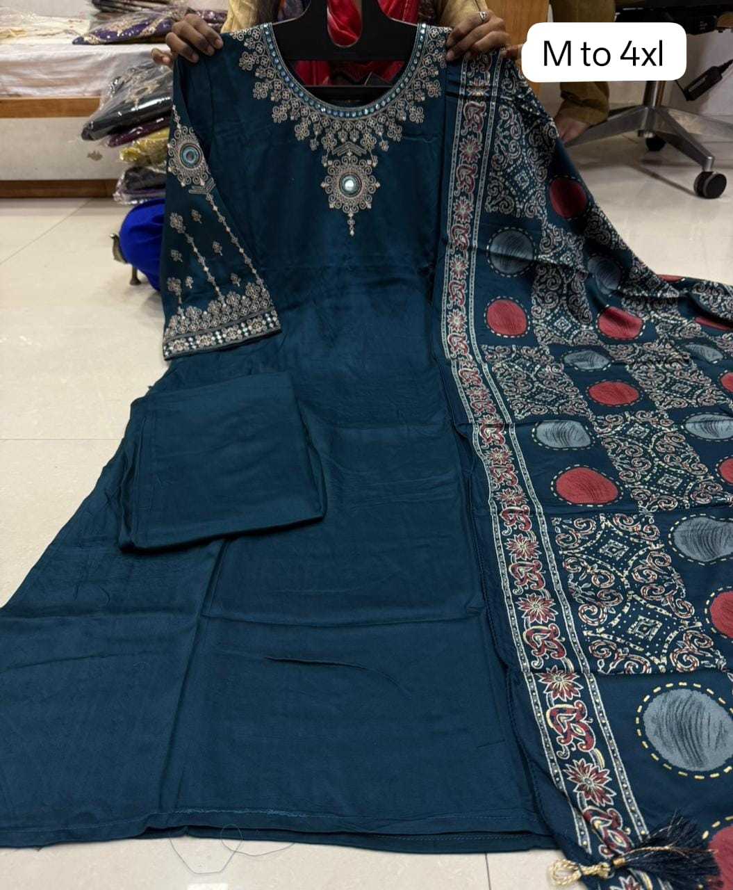 Gajji Silk Party Wear Kurti