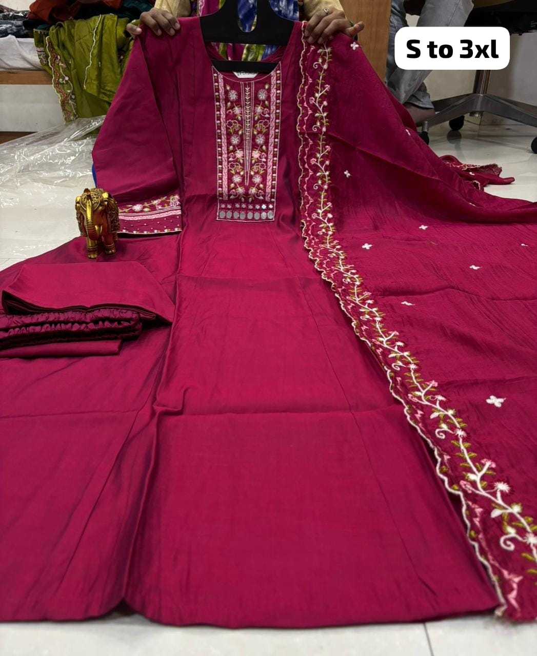 Silk Anarkali Kurti