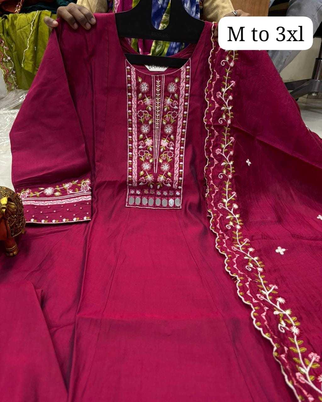Silk Anarkali Kurti