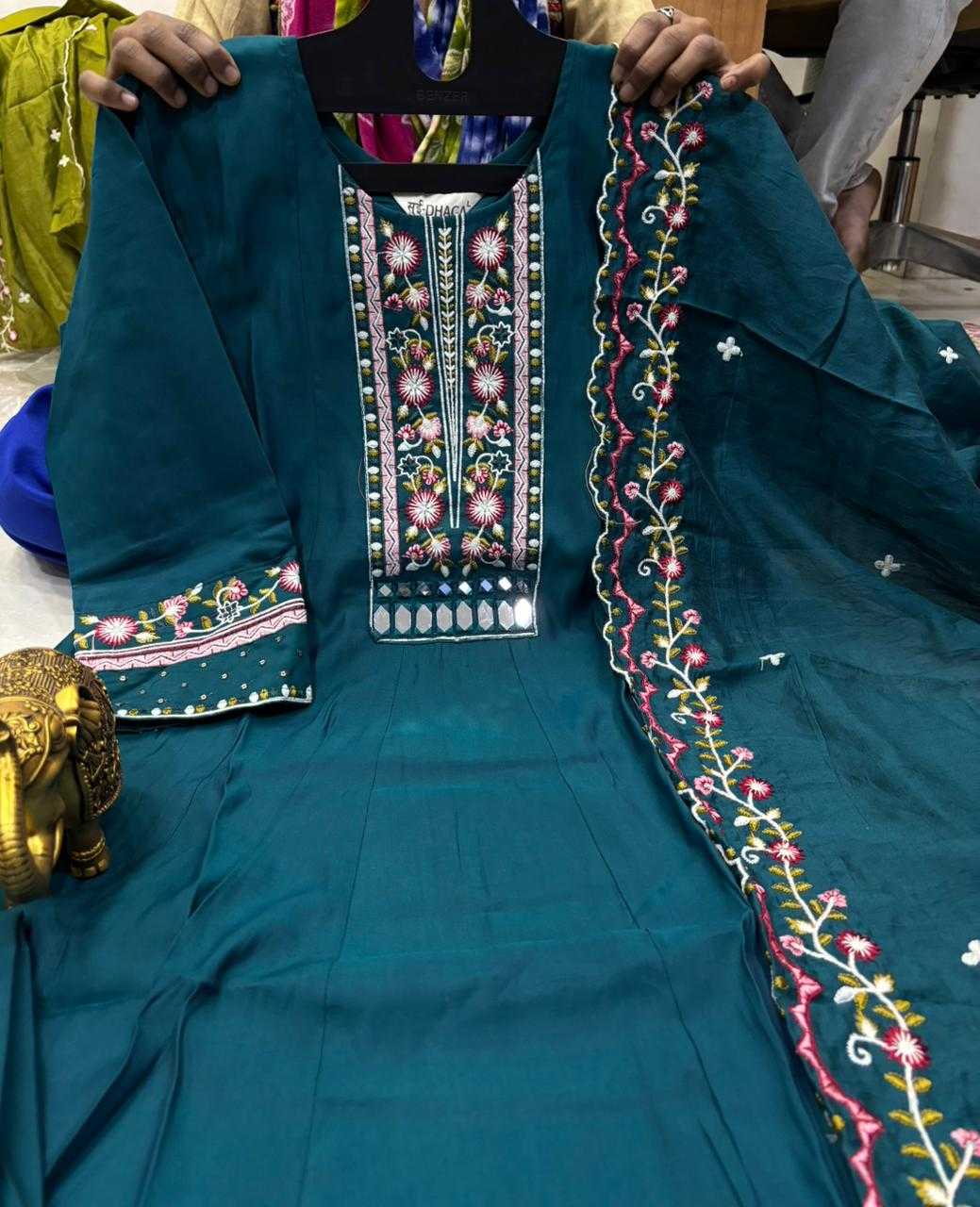 Silk Anarkali Kurti