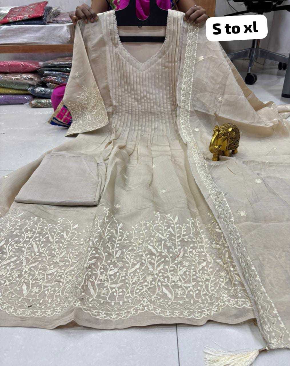 Chanderi Soft Festive Kurti