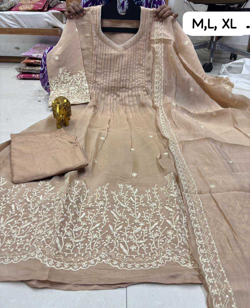 Chanderi Soft Festive Kurti
