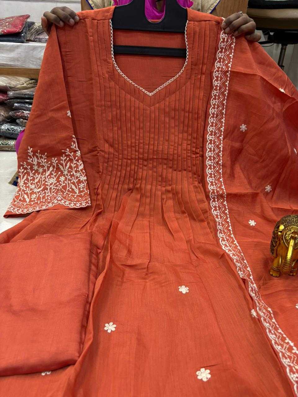 Chanderi Soft Festive Kurti
