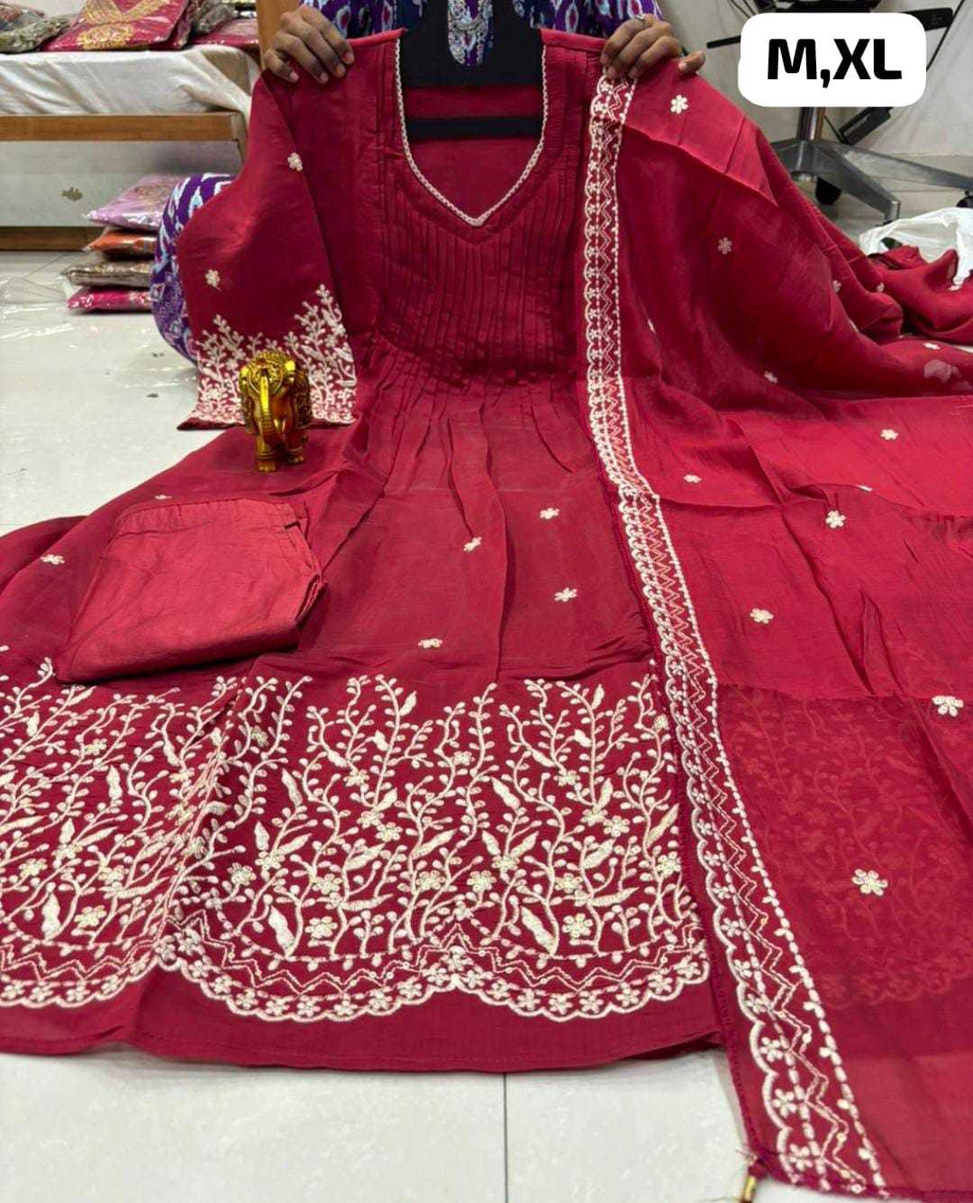 Chanderi Soft Festive Kurti