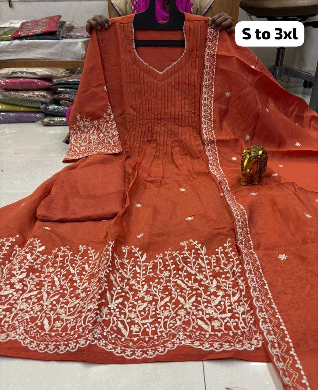 Chanderi Soft Festive Kurti