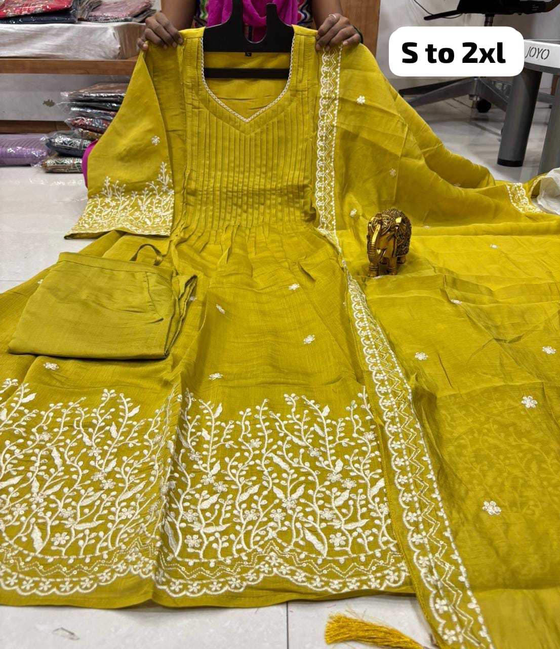Chanderi Soft Festive Kurti